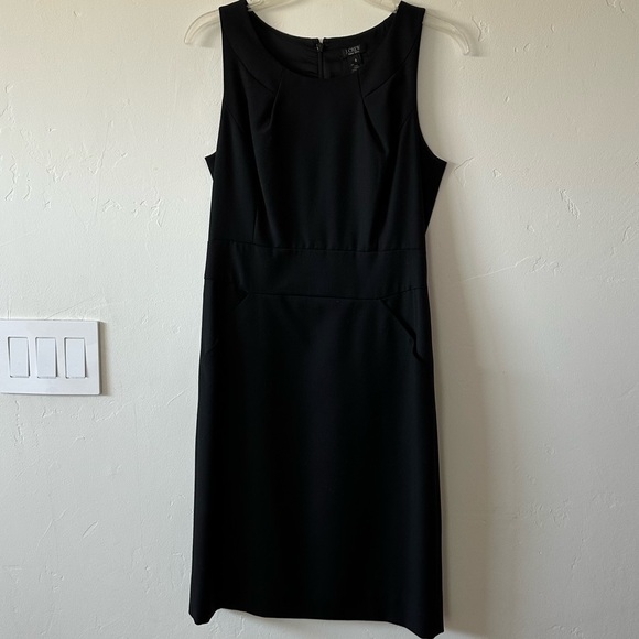 J. Crew Classic Black Midi Dress EUC - Picture 1 of 5